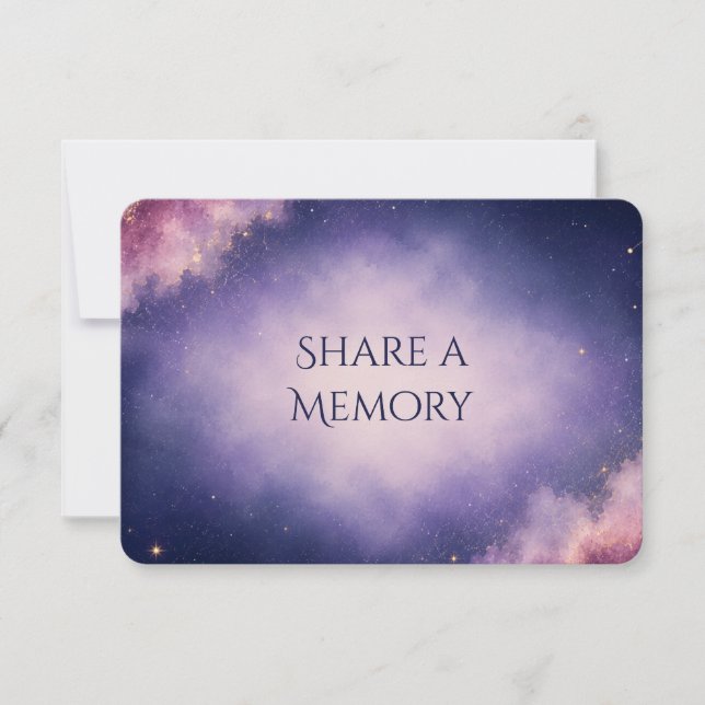 Celestial Celebration of Life Memory Card (Front)