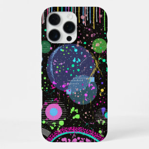 Celestial Celebrations: Maximalist Abstract Art iPhone 16 Pro Max Case