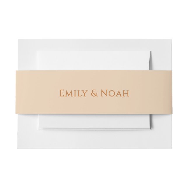 Celestial Champagne Gold Sun Moon Stars Wedding  Invitation Belly Band (Front Example)