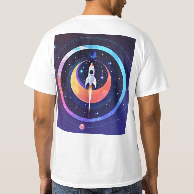 Celestial Chic Space Picture T-Shirt Collection (Back)
