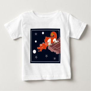 Celestial Chinese Dragon Moonlit Fantasy Art Baby T-Shirt