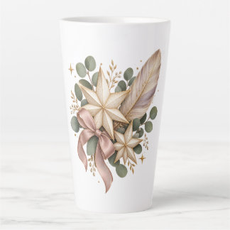Celestial Christmas Elegance Latte Mug