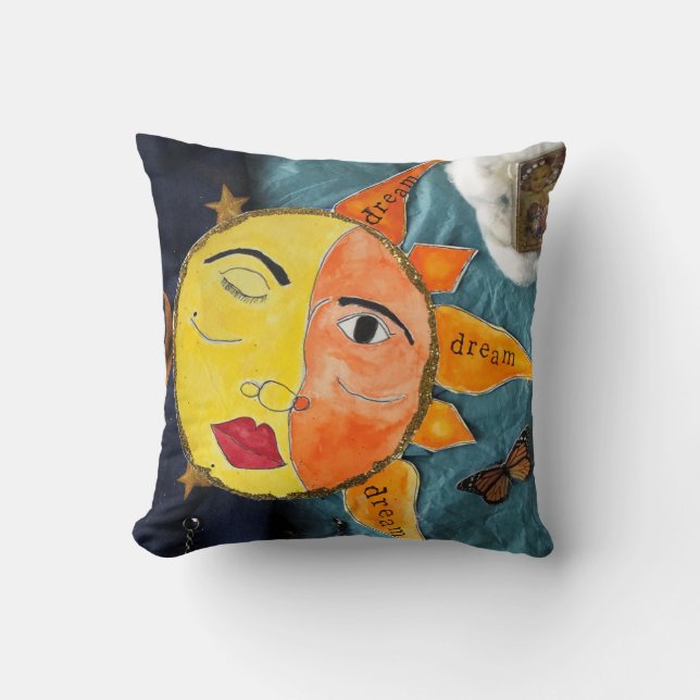Celestial Circus Throw Pillow (Front)