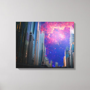 "Celestial City Sky" Canvas Art Print