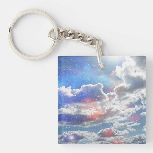 Celestial Clouds Key Ring (Front)