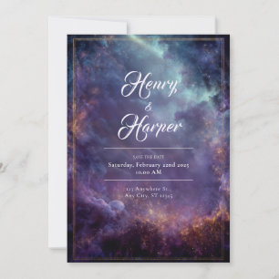 Celestial Cloudscape Wedding Invitation
