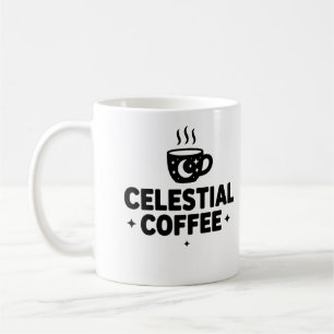 Celestial Coffee Mug – Moon & Stars Cosmic Cup
