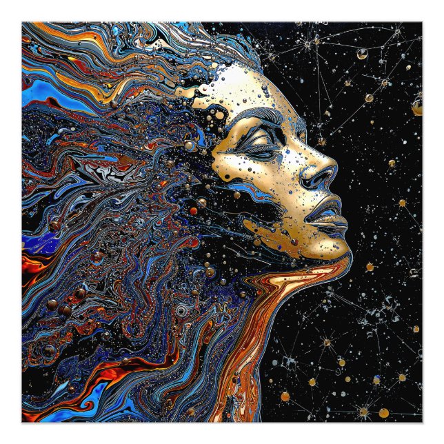 "Celestial Cognition" – A Surreal Portrait Photo Print (Front)
