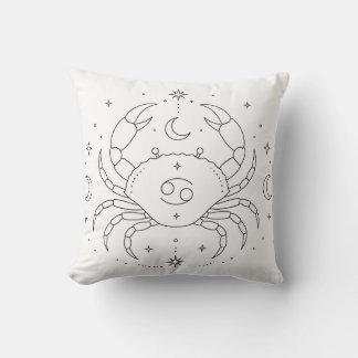 Celestial Colouring Book Pillow | Cancer Zodiac