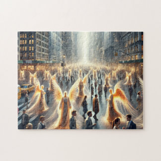Celestial Commuters Angels Among Us Jigsaw Puzzle