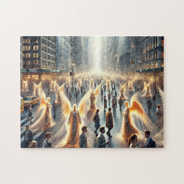 Celestial Commuters Angels Among Us Jigsaw Puzzle (Horizontal)