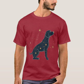Celestial Companion: Starry Silhouette T-Shirt