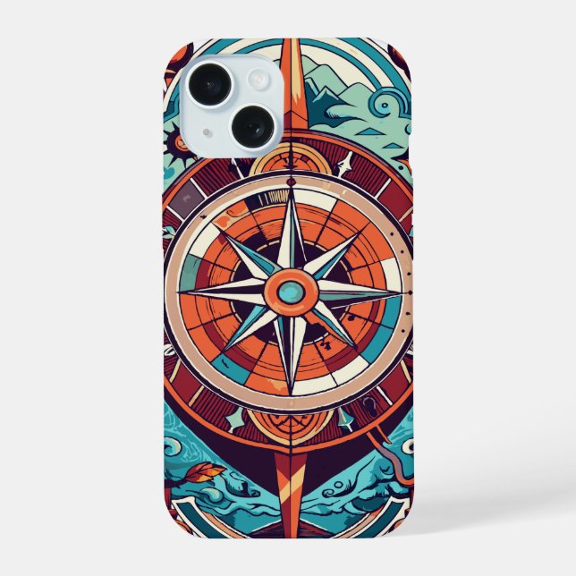 Celestial Compass iPhone 15 Case (Back)