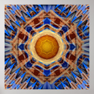 Celestial Compass Radiant Symmetry Poster