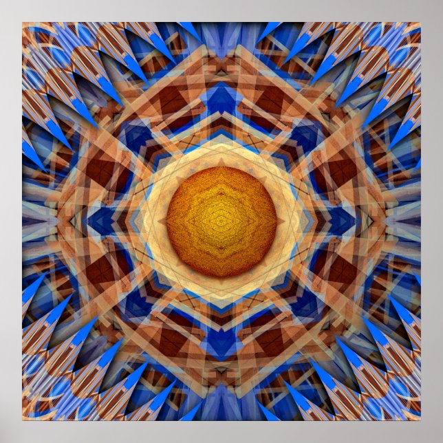 Celestial Compass  Radiant Symmetry  Poster (Front)