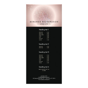 Celestial Confetti Glow Pink Rack Card