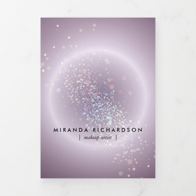 Celestial Confetti Glow Purple Beauty Brochure (Cover)