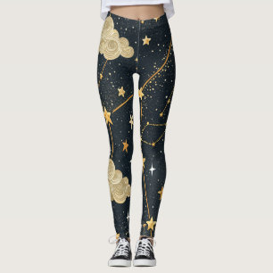 Celestial Constellation Star Pattern (2) Leggings