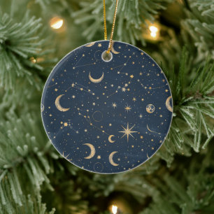 Celestial Constellation - Starry Night (1) Ceramic Ornament