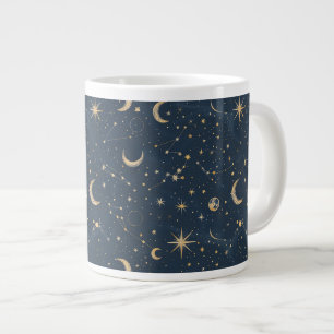Celestial Constellation - Starry Night (1) Large Coffee Mug
