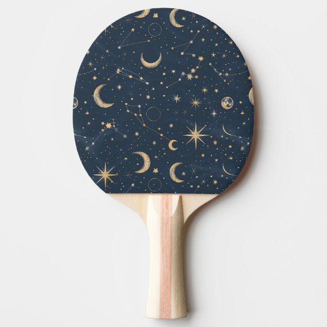 Celestial Constellation - Starry Night (1) Ping Pong Paddle (Front)
