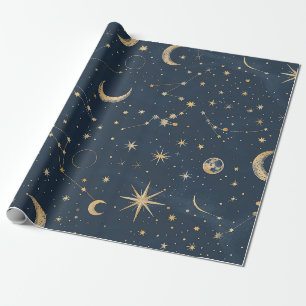 Celestial Constellation - Starry Night (1) Wrapping Paper
