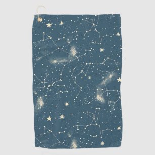 Celestial Constellation - Starry Night (2) Golf Towel