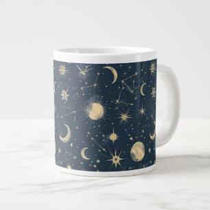 Celestial Constellation - Starry Night (3) Large Coffee Mug