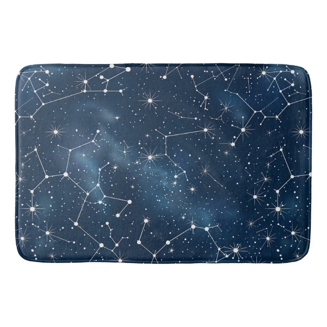 Celestial Constellation - Starry Night (4) Bath Mat (Front)