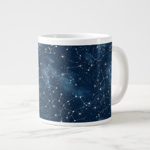 Celestial Constellation - Starry Night (4) Large Coffee Mug