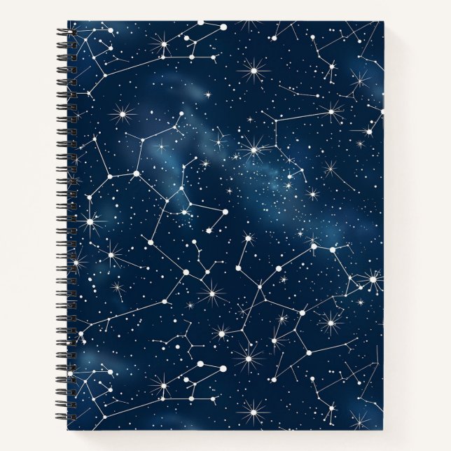 Celestial Constellation - Starry Night (4) Notebook (Front)