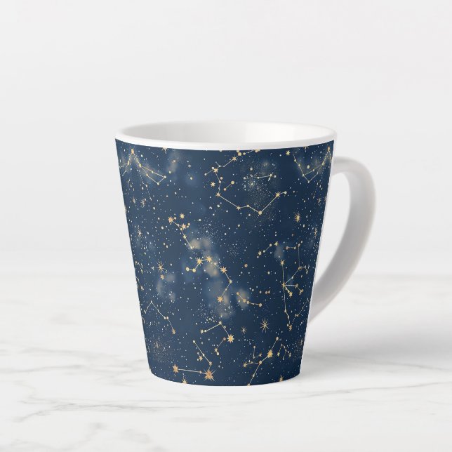 Celestial Constellation - Starry Night (5) Latte Mug (Right Angle)