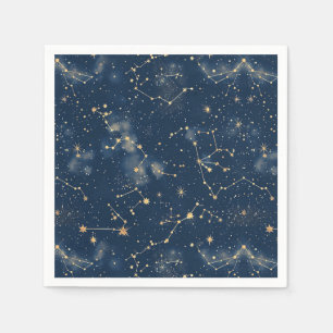 Celestial Constellation - Starry Night (5) Napkin