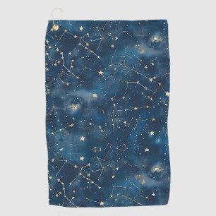 Celestial Constellation - Starry Night (6) Golf Towel