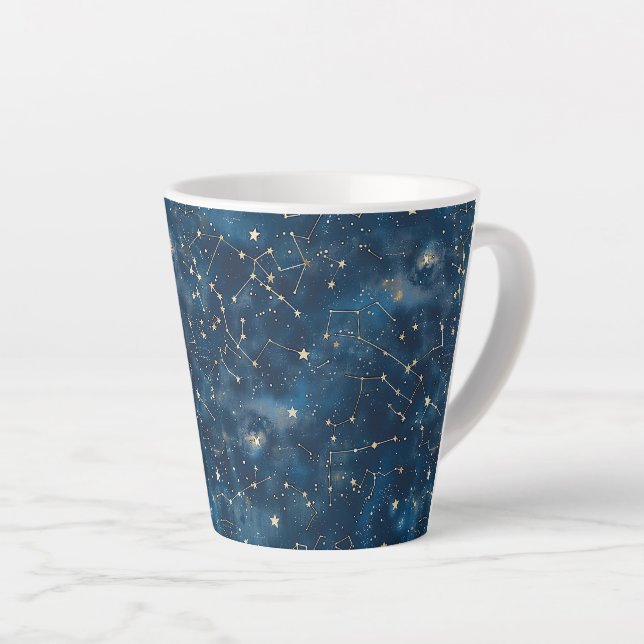 Celestial Constellation - Starry Night (6) Latte Mug (Right Angle)
