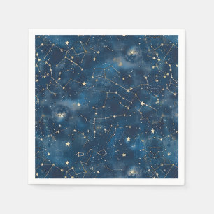 Celestial Constellation - Starry Night (6) Napkin