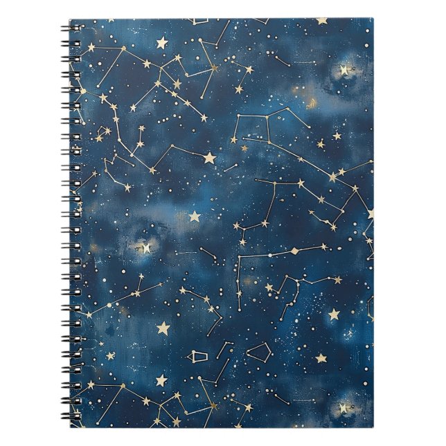 Celestial Constellation - Starry Night (6) Notebook (Front)
