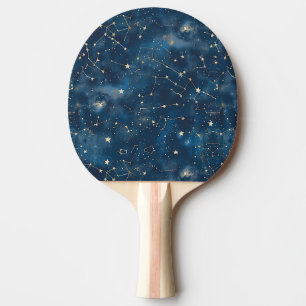 Celestial Constellation - Starry Night (6) Ping Pong Paddle