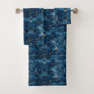 Celestial Constellation - Starry Night (7) Bath Towel Set