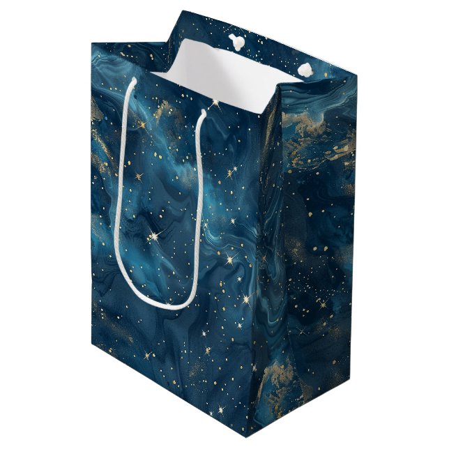 Celestial Constellation - Starry Night (8) Medium Gift Bag (Front Angled)