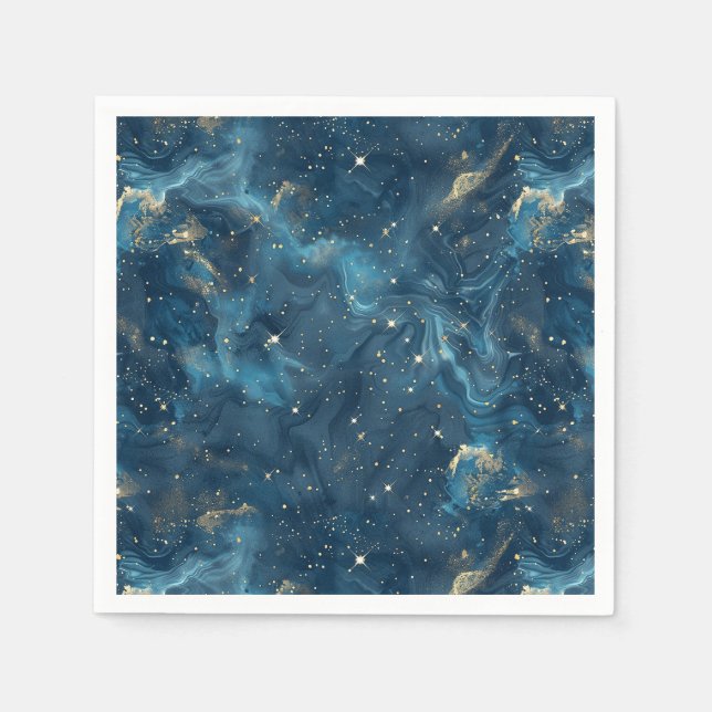 Celestial Constellation - Starry Night (8) Napkin (Front)