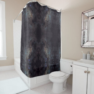 Celestial Cosmic Galaxy Pattern Shower Curtain
