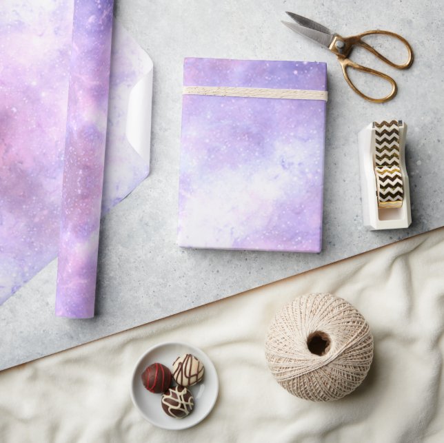 Celestial Cosmic Galaxy Pattern Wrapping Paper (Crafts)