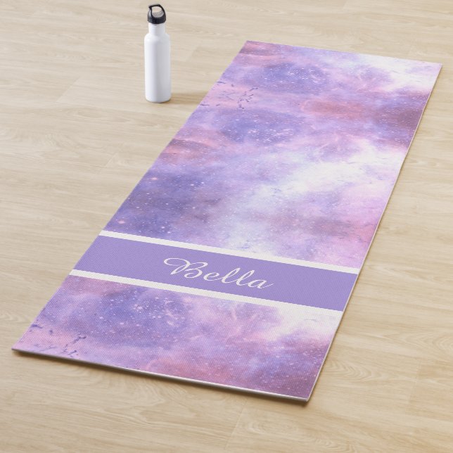Celestial Cosmic Galaxy Pattern Yoga Mat (In Situ)