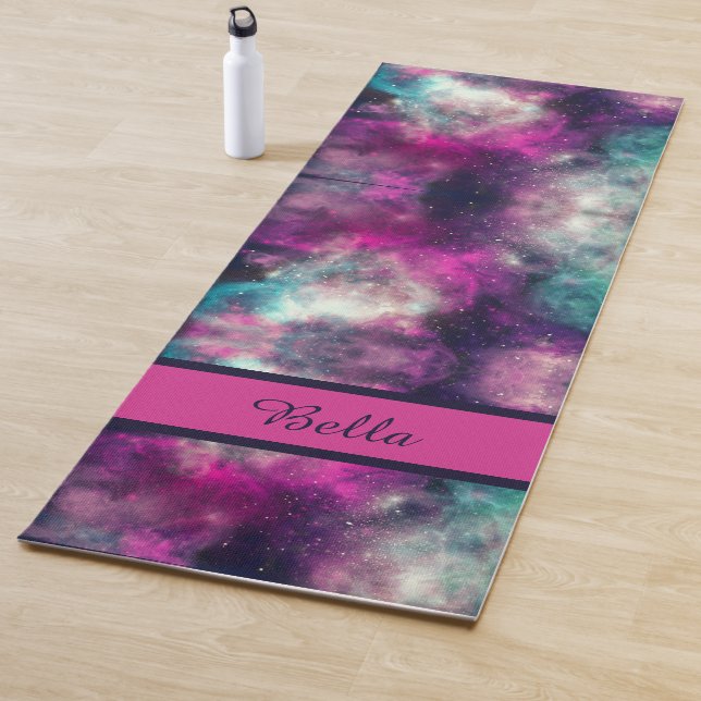 Celestial Cosmic Galaxy Pattern Yoga Mat (In Situ)
