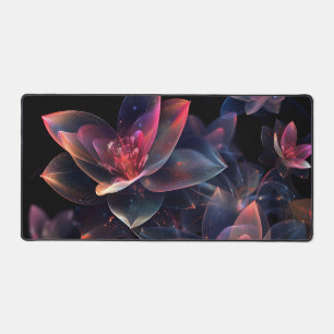 Celestial Cosmic Lotus Bloom Desk Mat