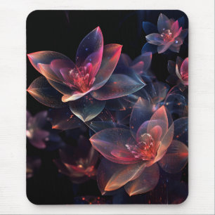 Celestial Cosmic Lotus Bloom Mouse Pad