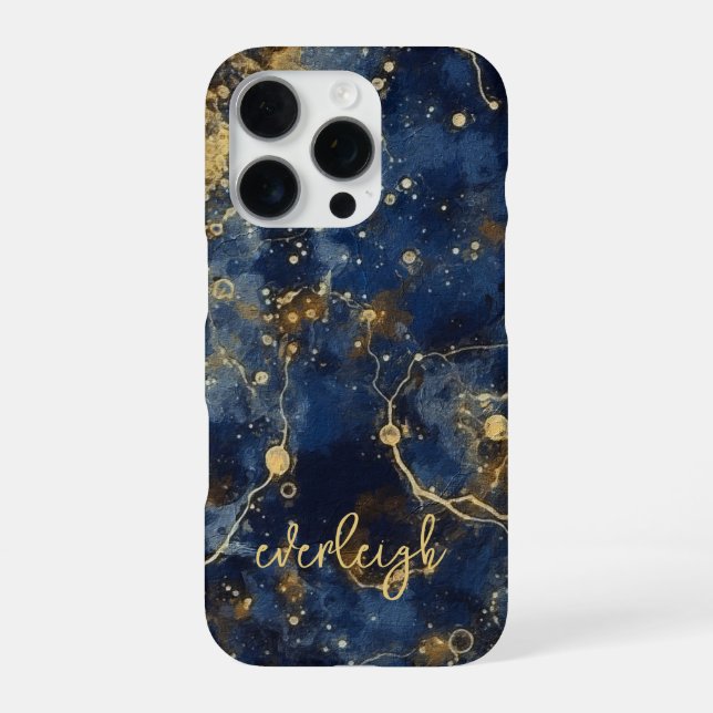 Celestial Cosmos Personalised iPhone Case (Back)