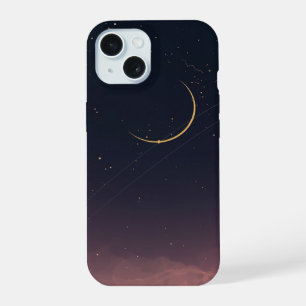 Celestial Crescent Moon Stars Phone Case