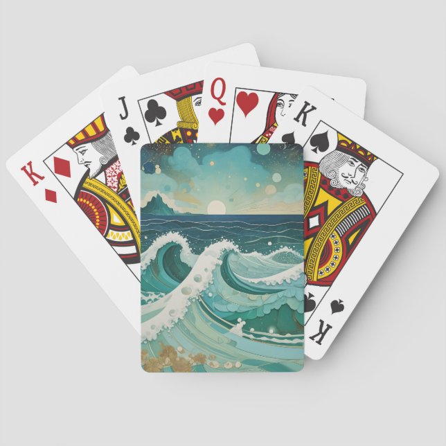 Celestial Crest Playing Cards (Back)